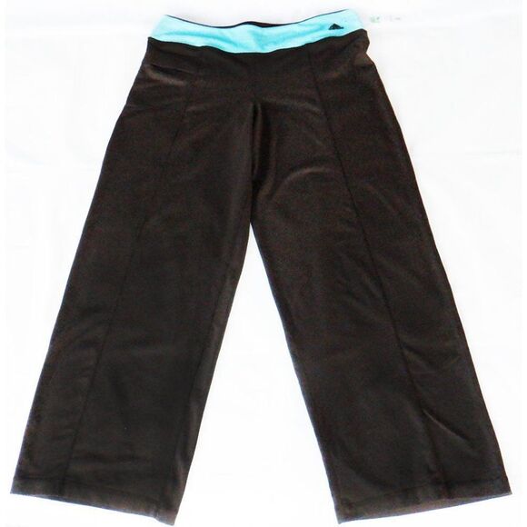 adidas Pants - Adidas wide leg brown/baby blue sweatpants